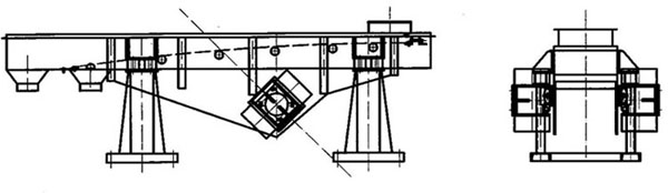 振動電機(jī)水平振動輸送機(jī)結(jié)構(gòu)圖紙